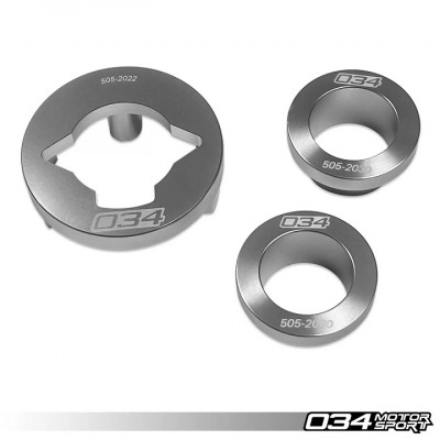 034 Motorsport Billet Aluminum Rear Differential Mount Insert Kit, B9/B9.5 Q5/SQ5